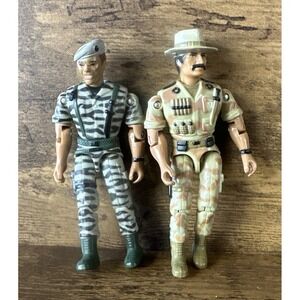 Lanard The Corps JONES CROC 3.75" Two Figure Bundle 1986 Fast And Safe Shipping